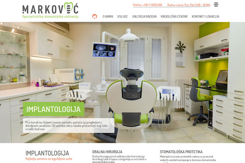 Dental Company - Website Design and Development