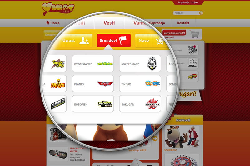 Custom Toys Online Shop Wev Design