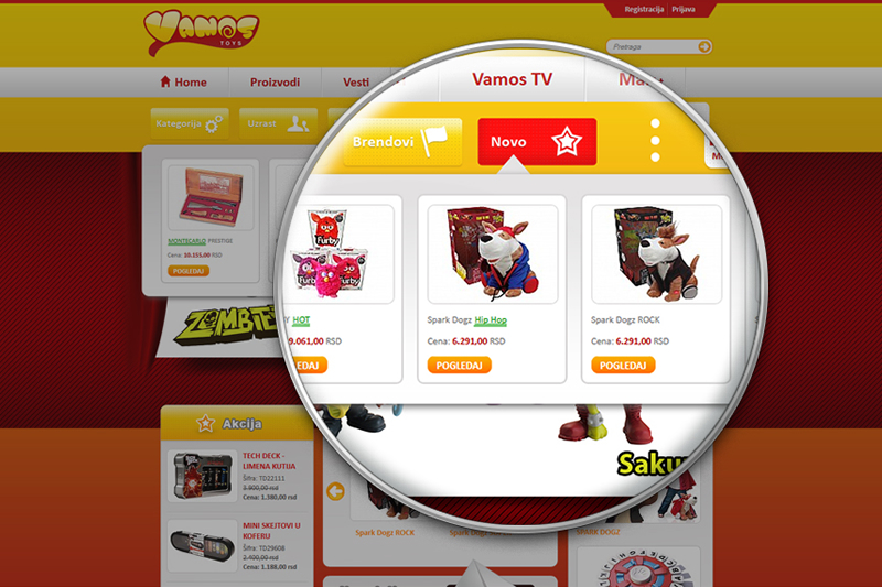 Custom Toys Online Shop Web Development