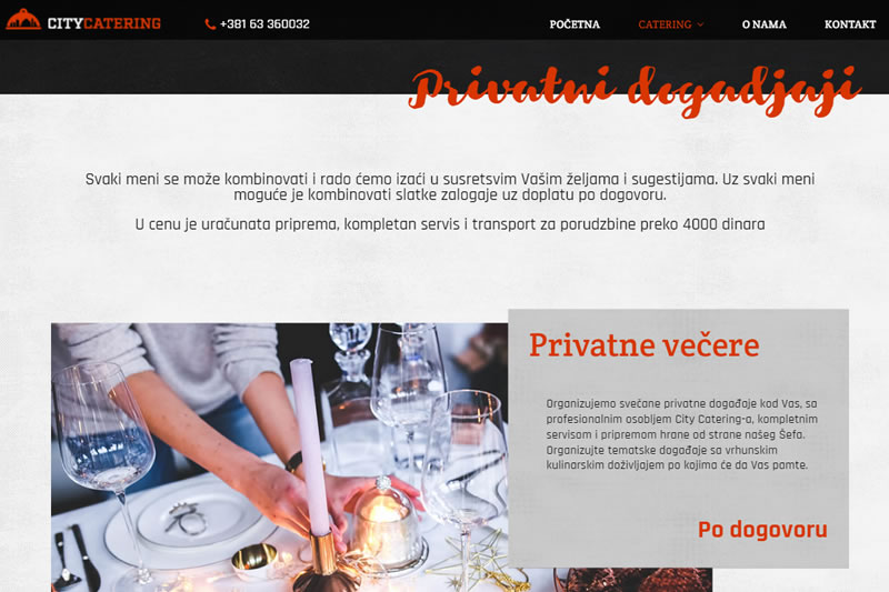 CityCatering - Web Design - Graphic Design