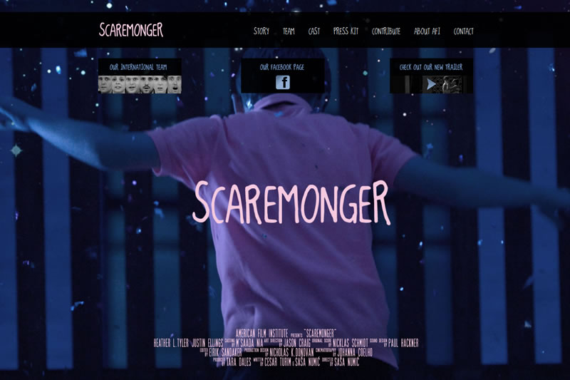 SCAREMONGER - C/O American Film Institute - Website Design and Development