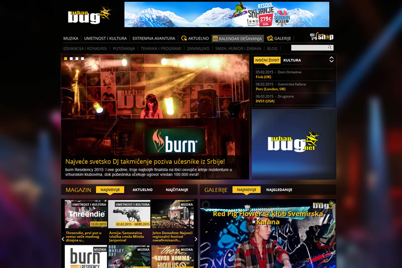 UrbanBug - Music Portal Custom Web Development