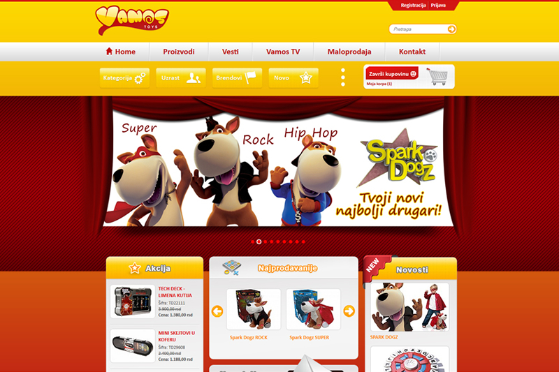 Custom Toys Online Shop Development